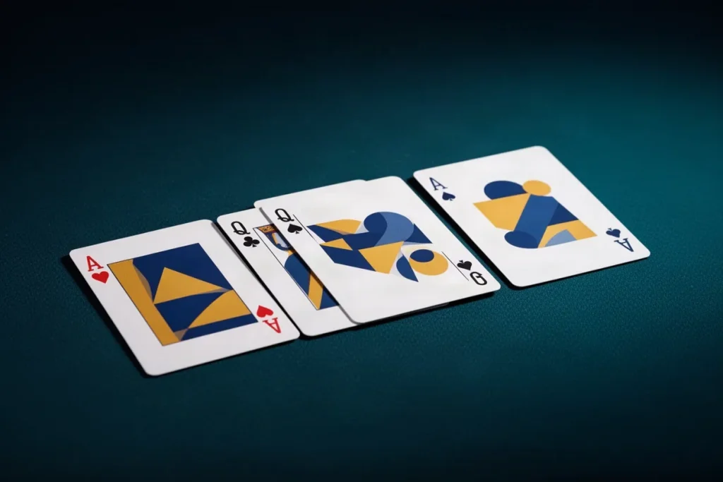 Ảnh minh hoạ bốn quân bài ngửa cho mục luật chơi game bài 789BET